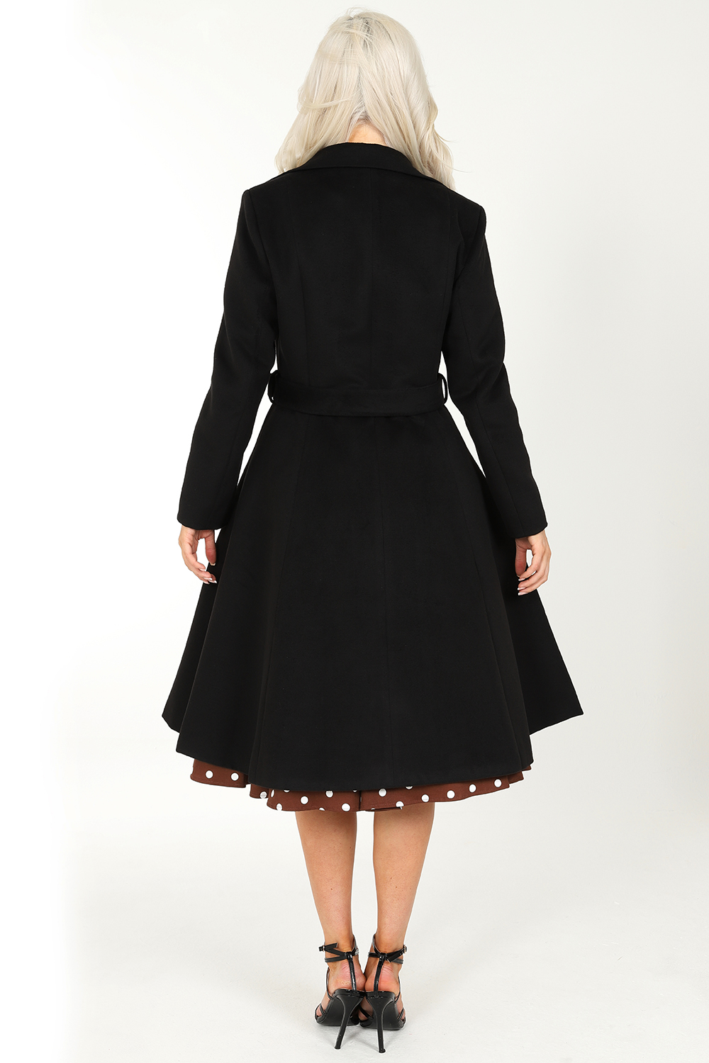 Imogen Swing Coat in Black